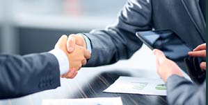 image of handshake for BUSINESS PLANNING section
